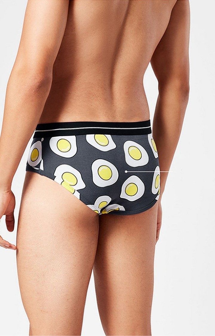 Men's Grey Eggcellent Briefs Underwear
