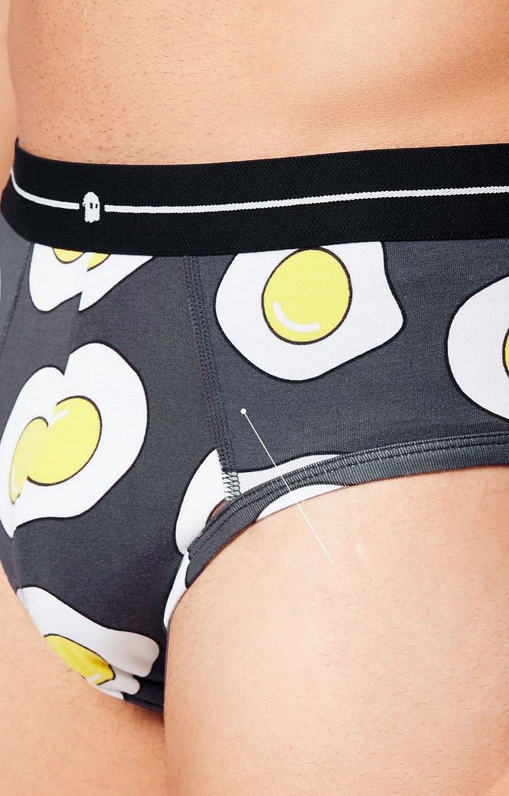 Men's Grey Eggcellent Briefs Underwear