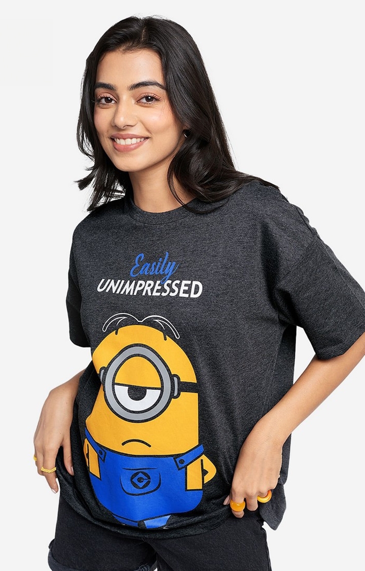 Women's Minions: Easily Unimpressed Women's Oversized T-Shirt
