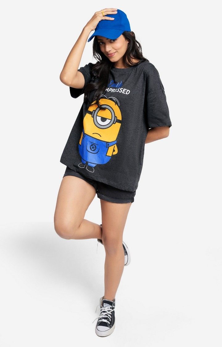 Women's Minions: Easily Unimpressed Women's Oversized T-Shirt