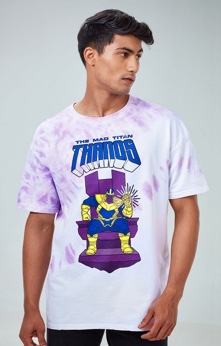 The Souled Store | Men's Marvel: Thanos Mad Titan Oversized T-Shirt