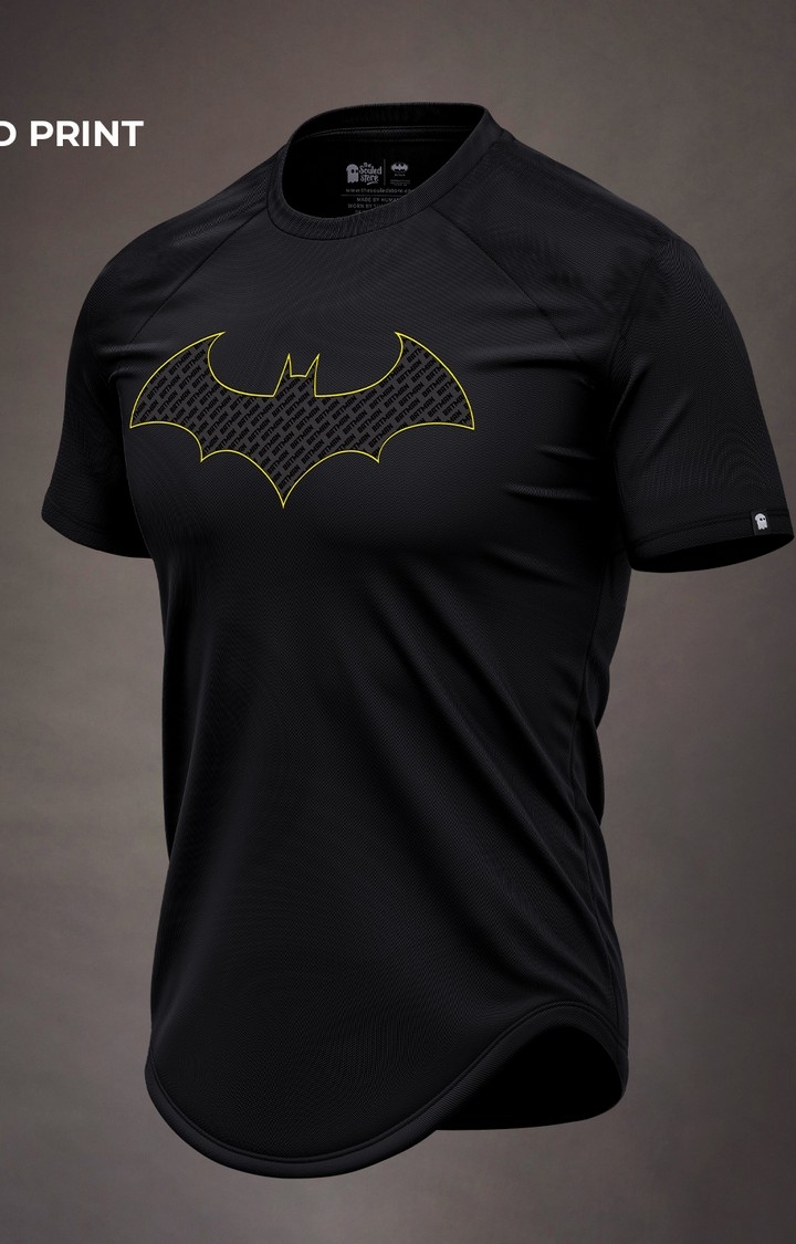 The Souled Store | Men's Batman: The Emblem Drop Cut T-Shirt
