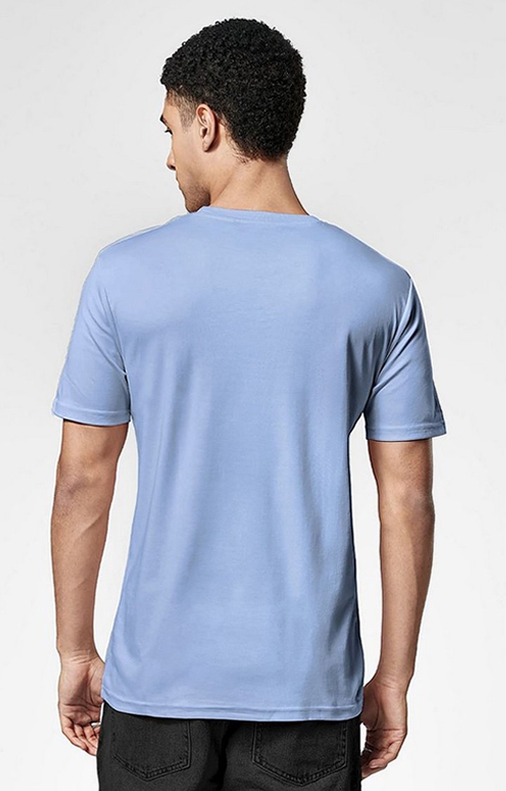 Men's Garfield: Lasagna Blue Printed Regular T-Shirt