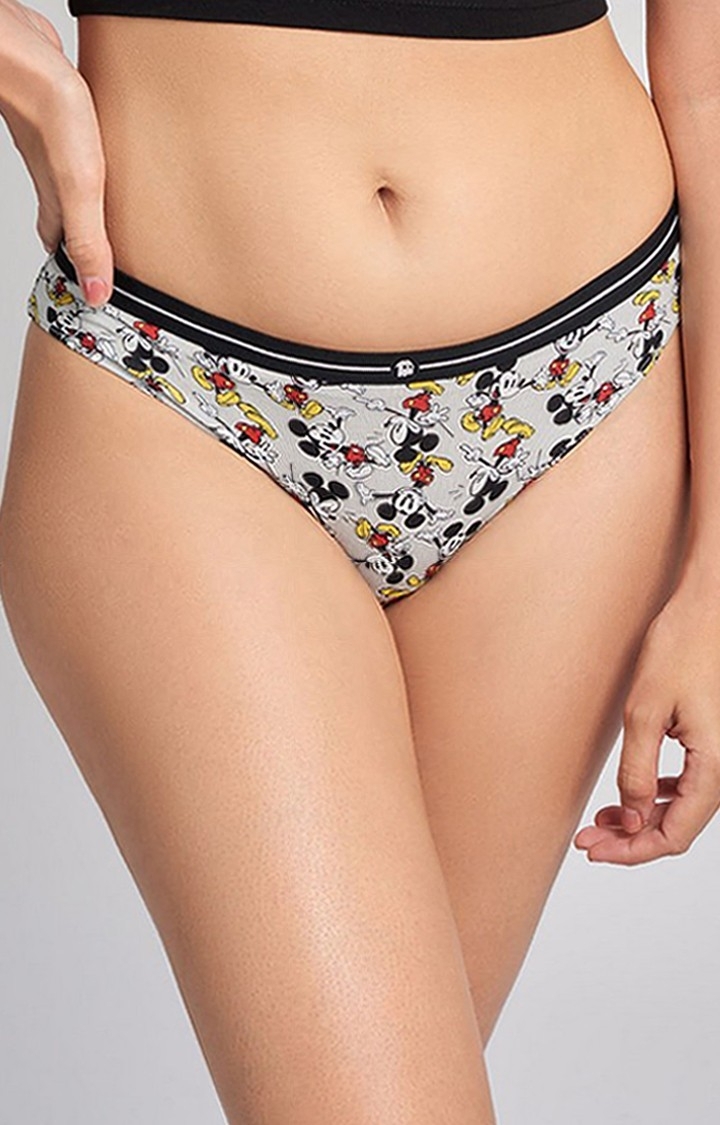 The Souled Store | Women's Grey Official Disney: Mickey Mouse Panties