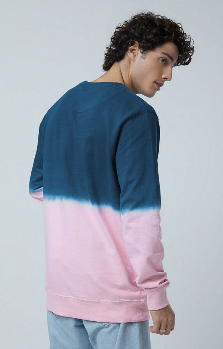 Men's TSS Originals Pink & Blue Colourblock Sweatshirts