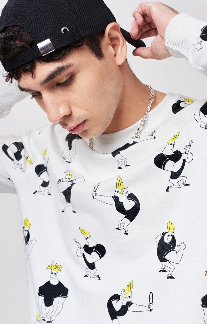 Men's Johnny Bravo: Macho Expressions Sweatshirts