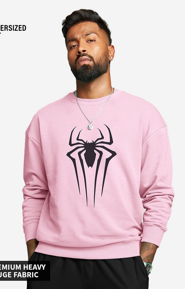The Souled Store | Men's Spider-Man: Spidey Sigil Men's Oversized Sweatshirts