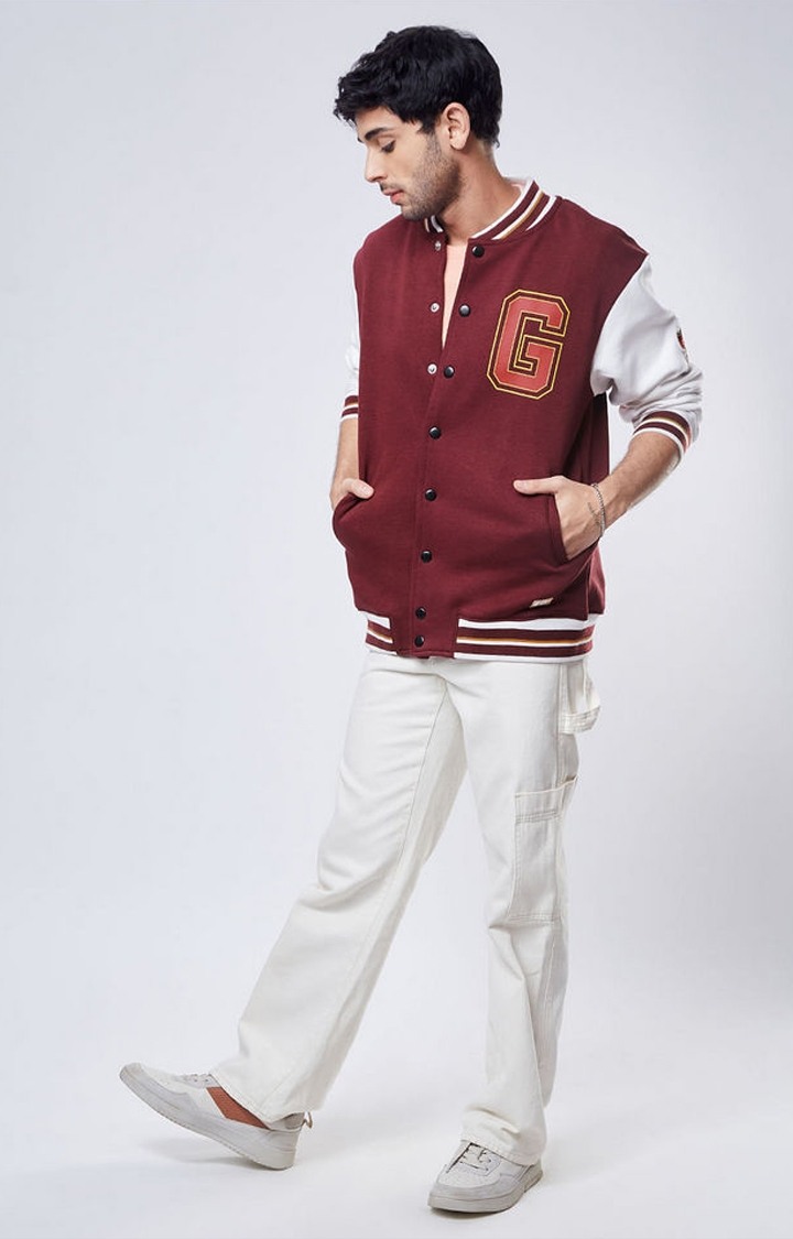 Men's Harry Potter: 07 Red Printed Western Jacket