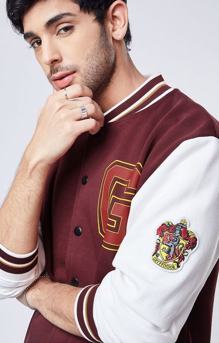 Men's Harry Potter: 07 Red Printed Western Jacket