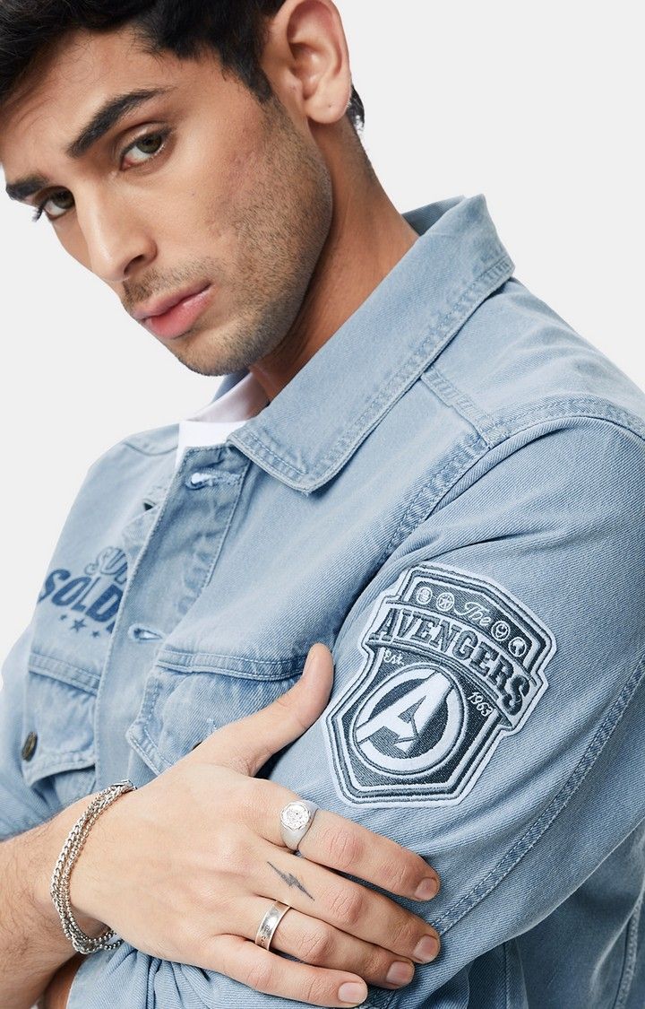 Men's Official Captain America OG Denim Jackets