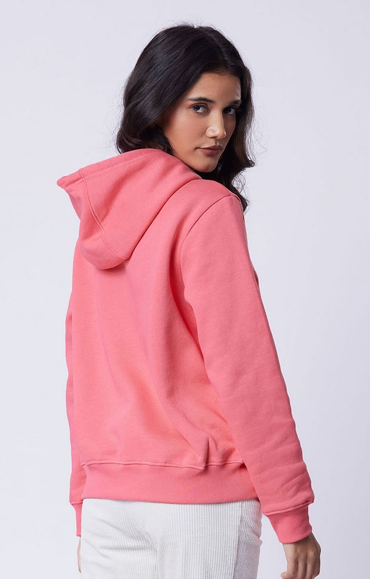 Women's The Powerpuff Girls: Blossom Pink Printed Hoodies