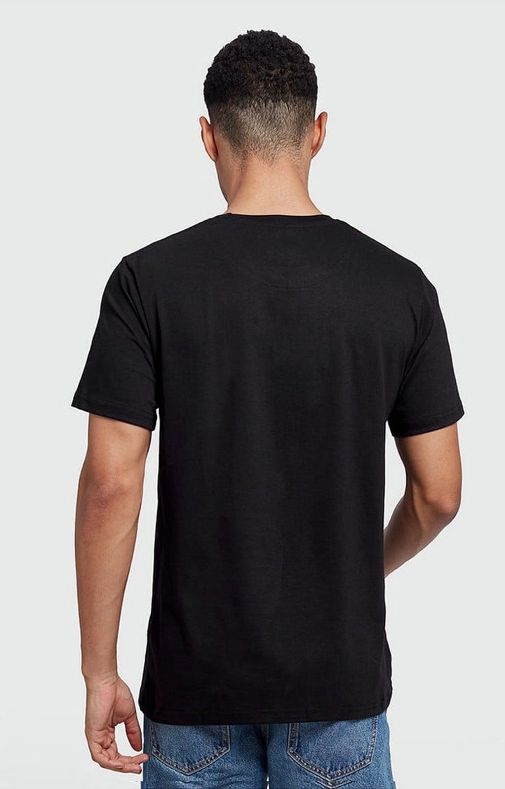 Men's The Office: Threat Level Midnight Black Printed Regular T-Shirt
