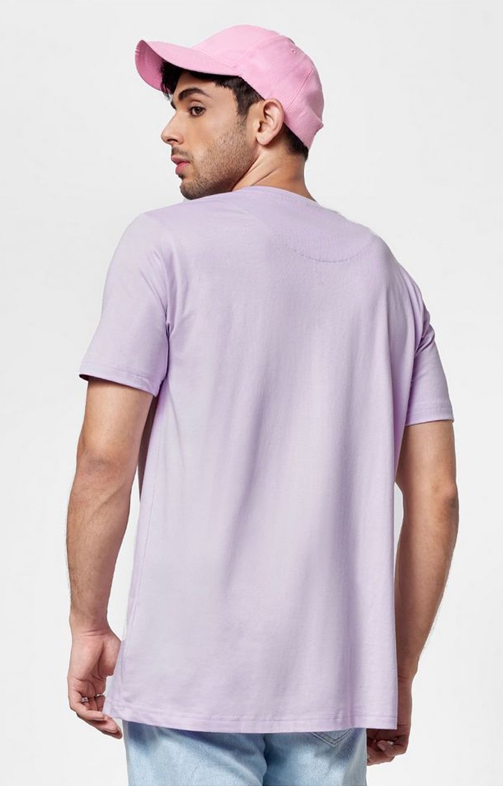 Men's Courage: For Love Purple Printed Regular T-Shirt