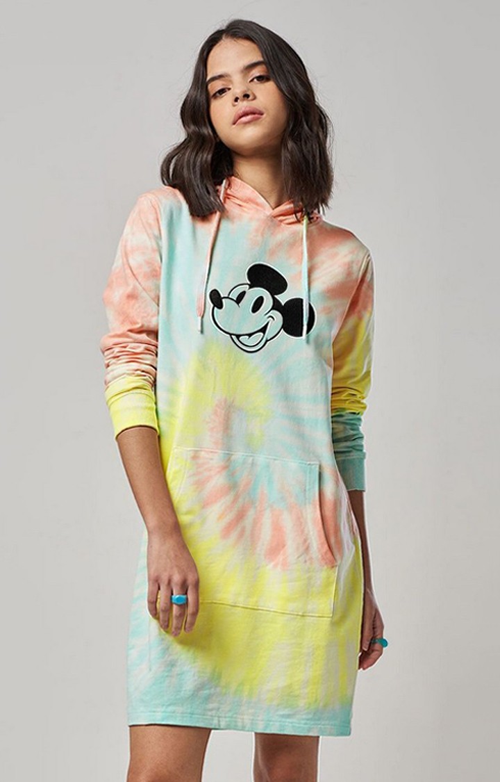 Tie dye discount mickey mouse hoodie