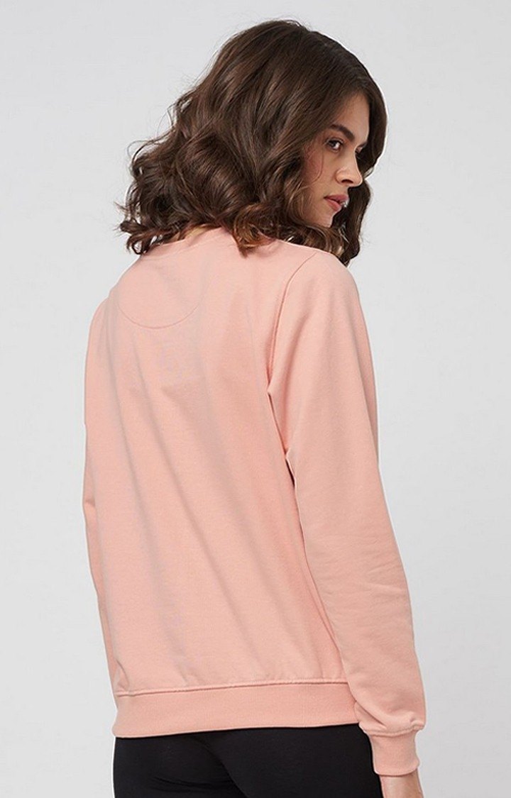 Women's Looney Tunes: Daffy Duck Pink Printed Sweatshirts