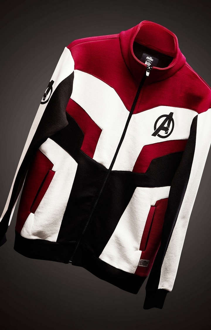 Men's Avengers Endgame: Quantum Realm Multicolour Colourblock Western Jacket