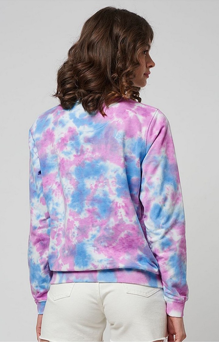 Women's Rainbow Multicolour Tie Dye Printed Sweatshirts