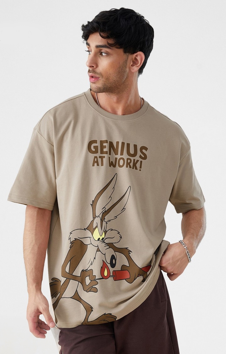Men's Looney Tunes: Magic Mushroom Oversized T-Shirt