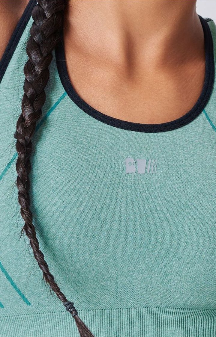 Women's Blue Active: Runners Aqua Training Sports Bra