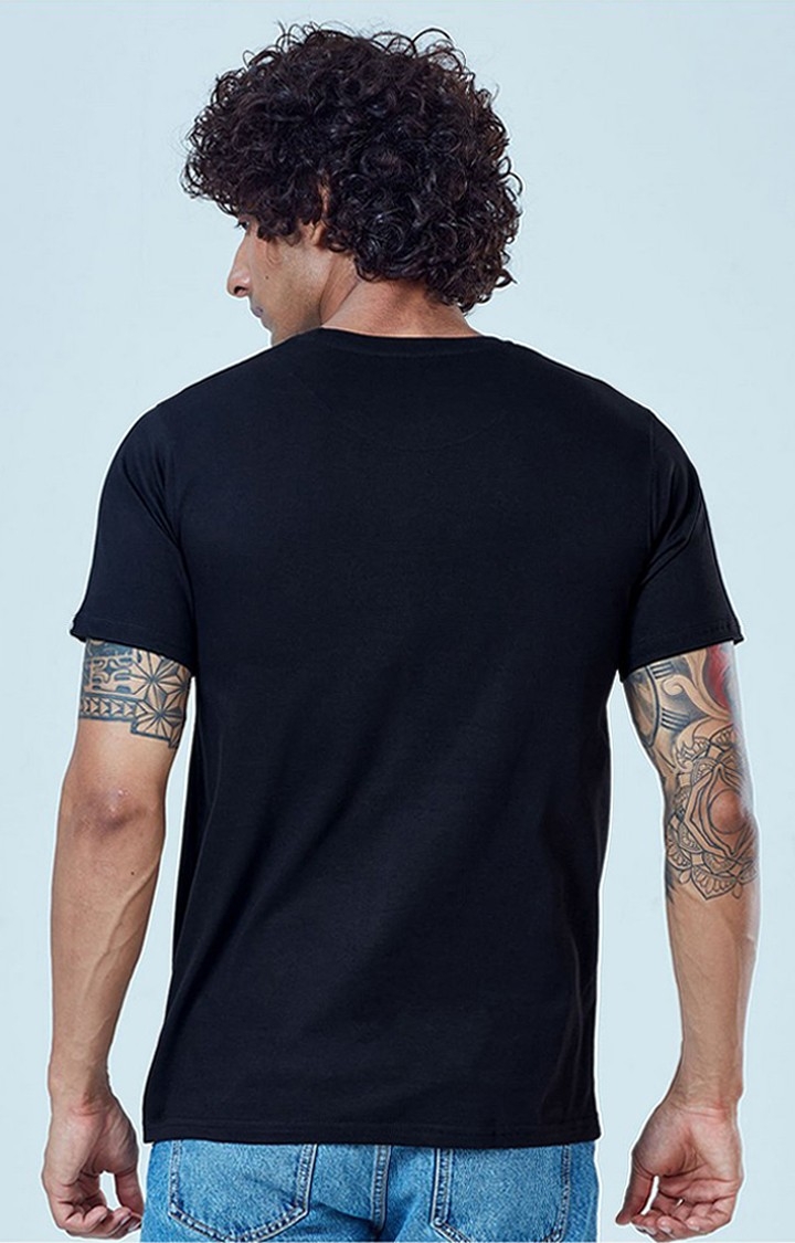 Men's Money Heist: Bella Ciao Black Printed Regular T-Shirt
