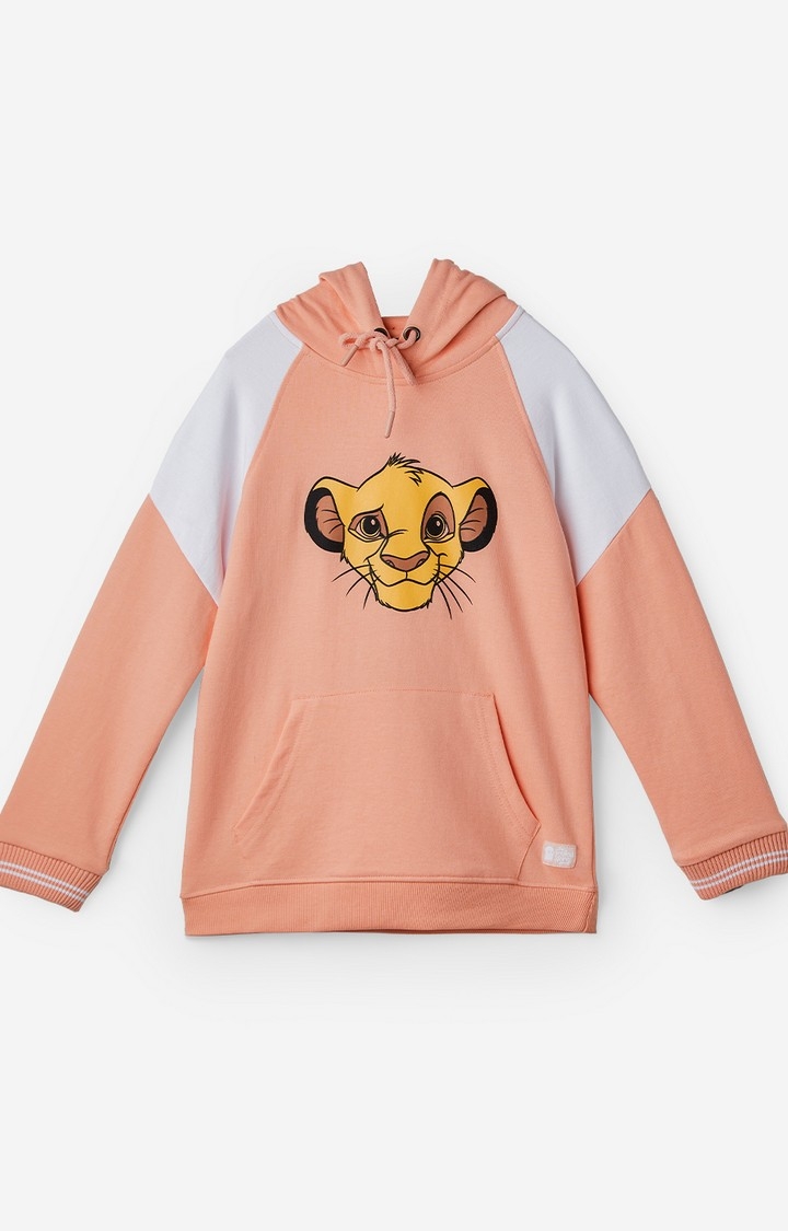 The Souled Store | Girls Lion King: Simba Girls Cotton Hoodie