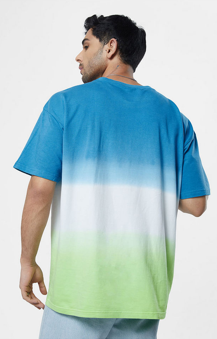 Men s Courage Oops Multicolour Striped Oversized T Shirt