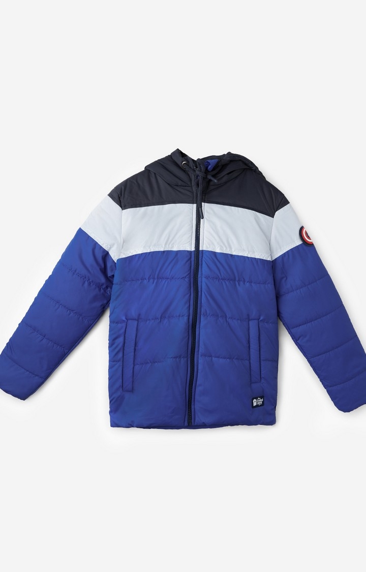 The Souled Store | Boys Captain America: Cut and Sew Boys Puffer Jackets