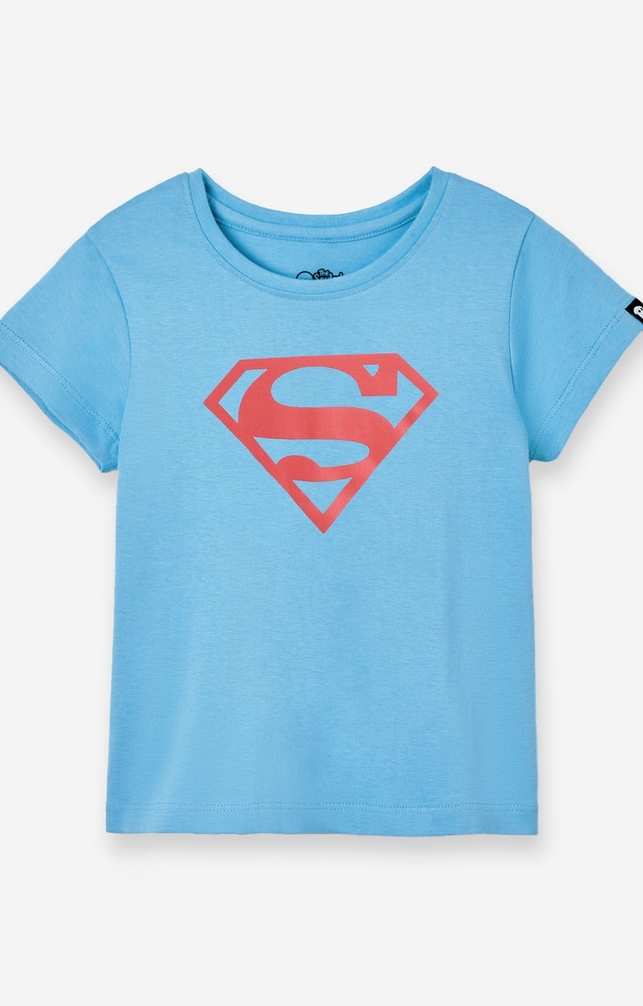 Girls Superman: Logo Girls Cotton T-Shirt