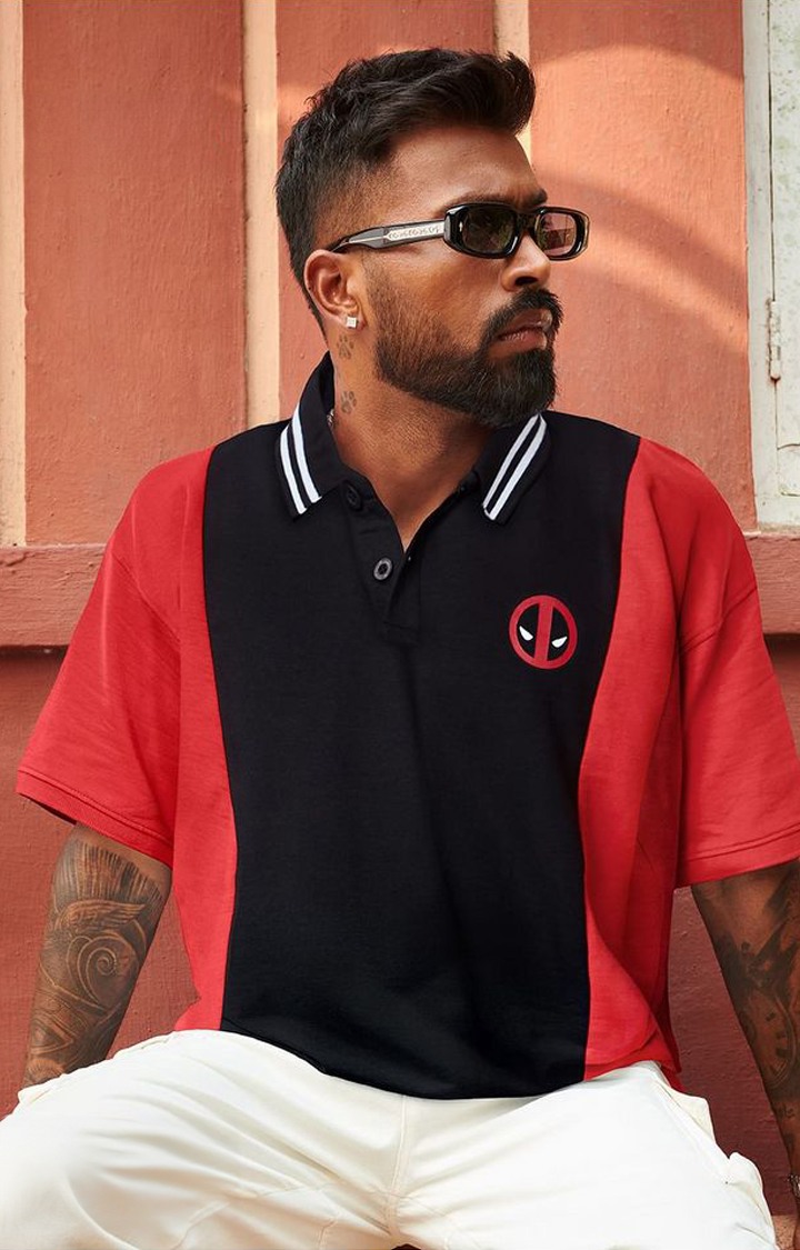 Black solid sales polo t shirt