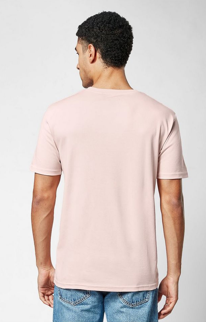 Men's Peanuts: Ruff Day Pink Printed Regular T-Shirt
