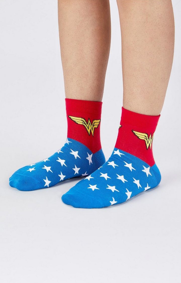 Men's Official Wonder Woman: Star Symbol Socks