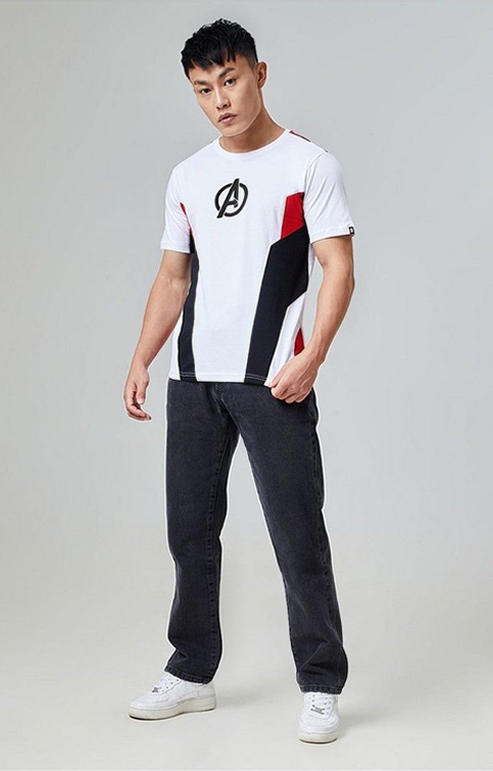 The Souled Store | Men's Avengers: Quantum White Printed Regular T-Shirt
