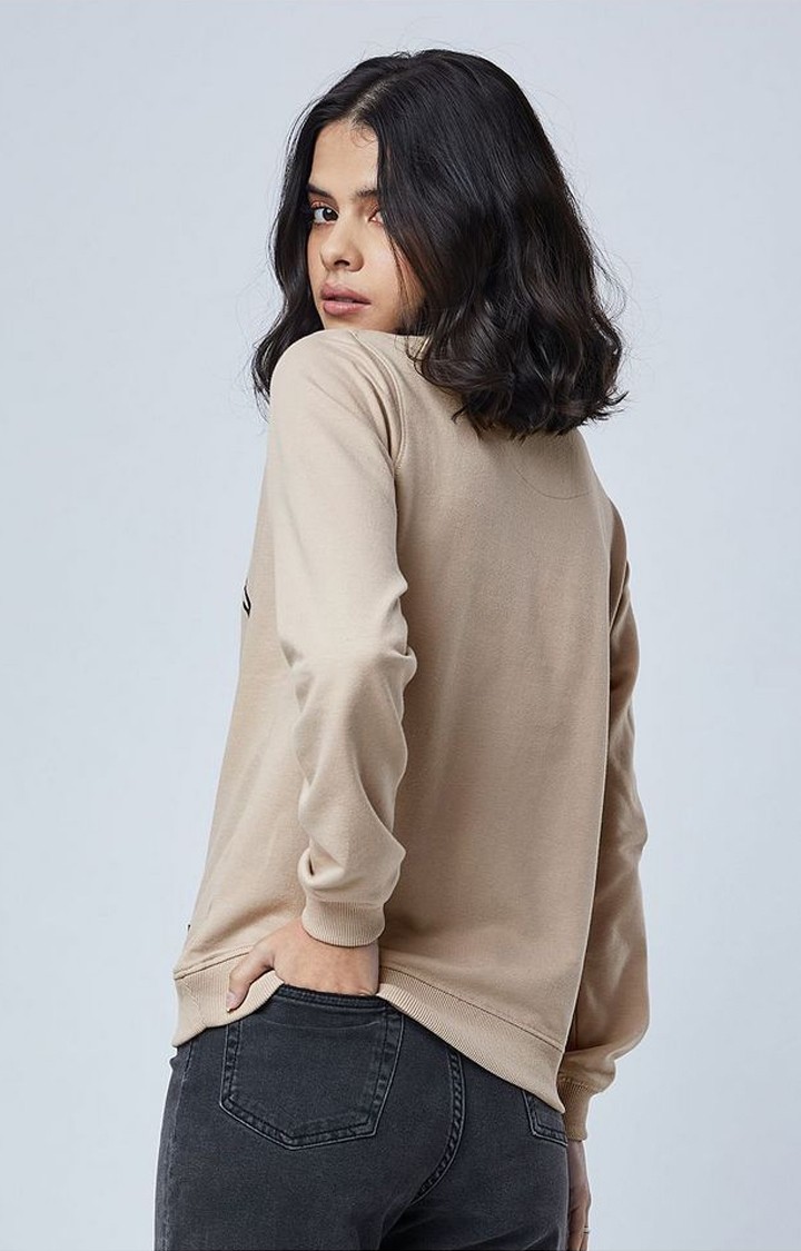 Women's Looney Tunes: Taz Brown Printed Sweatshirts