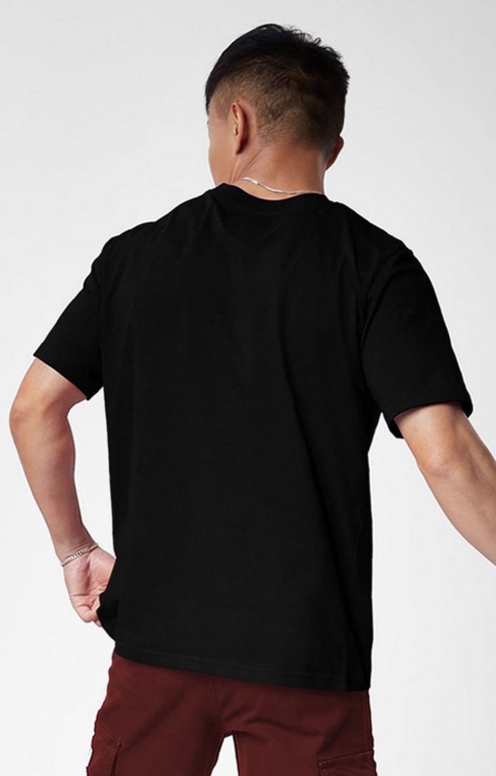Men's Courage: Same Shit Black Printed Regular T-Shirt