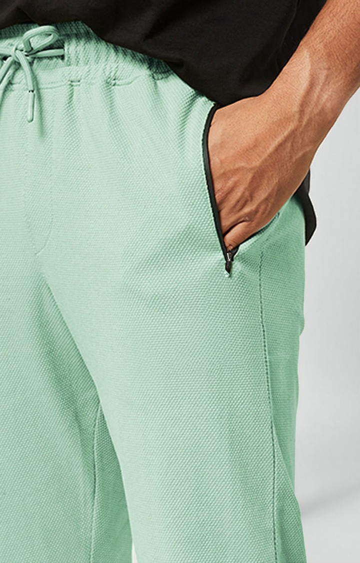 Men's  Morning Mist Cotton Solid Activewear Joggers