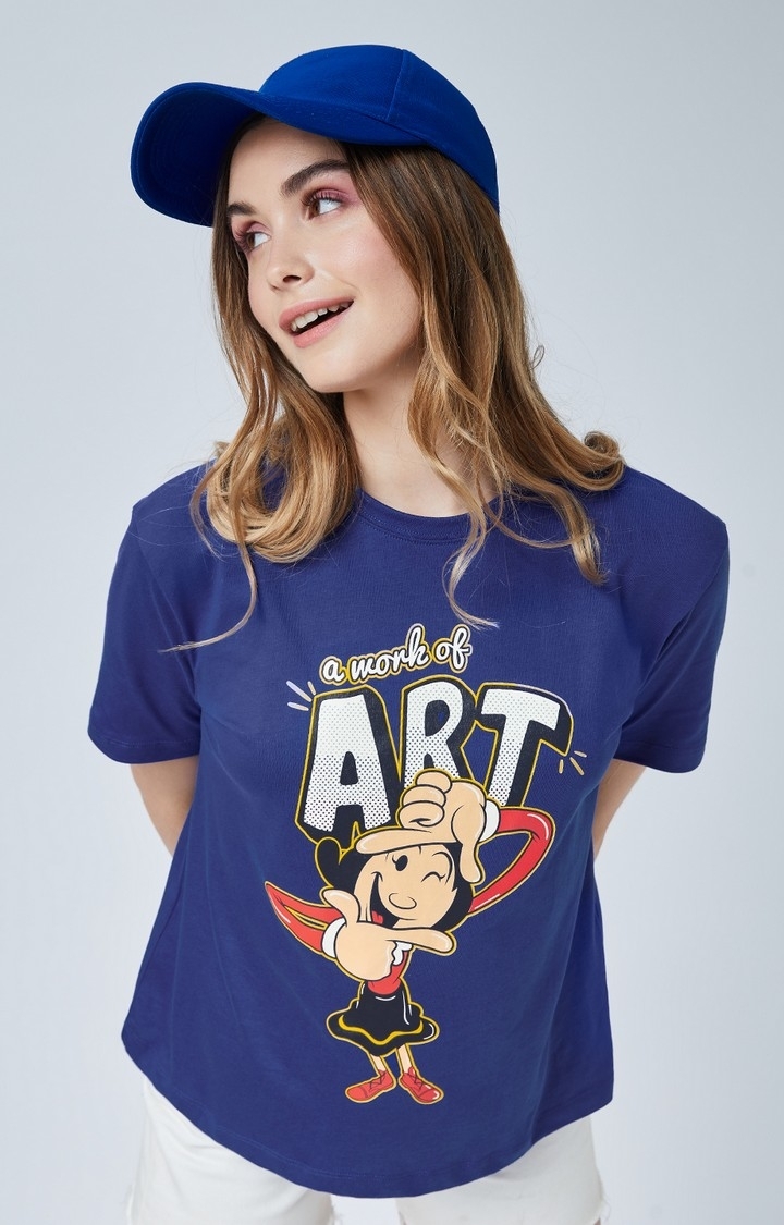 The Souled Store | Women's Popeye: Work Of Art Women's Relaxed Fit T-Shirt