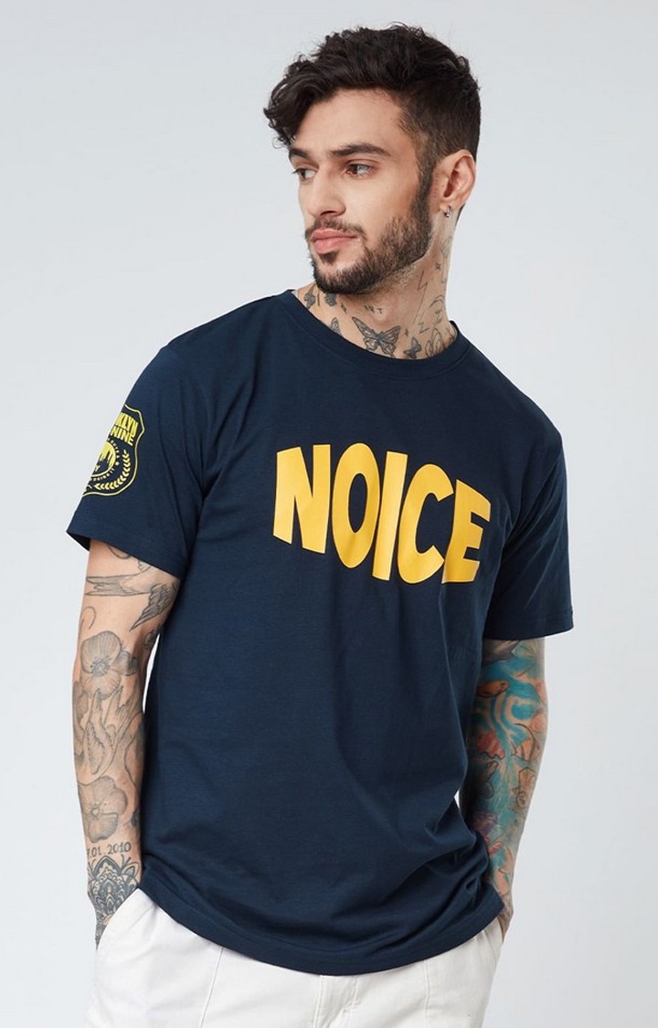 Men's Brooklyn Nine-Nine: Noice Blue Printed Regular T-Shirt