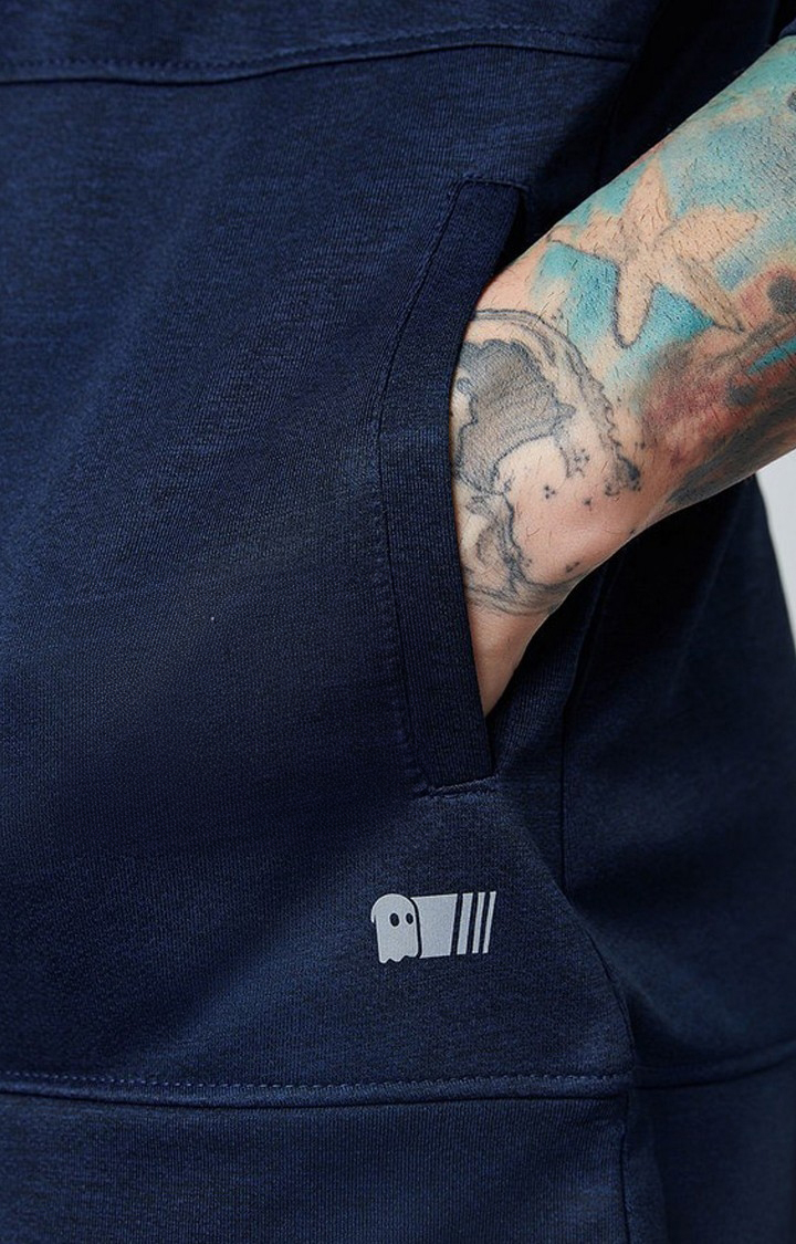 Men's DC: Superman Blue Printed Hoodies