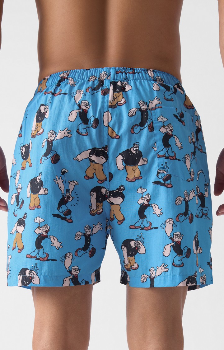 Men's Official Popeye: Pattern Boxer Short
