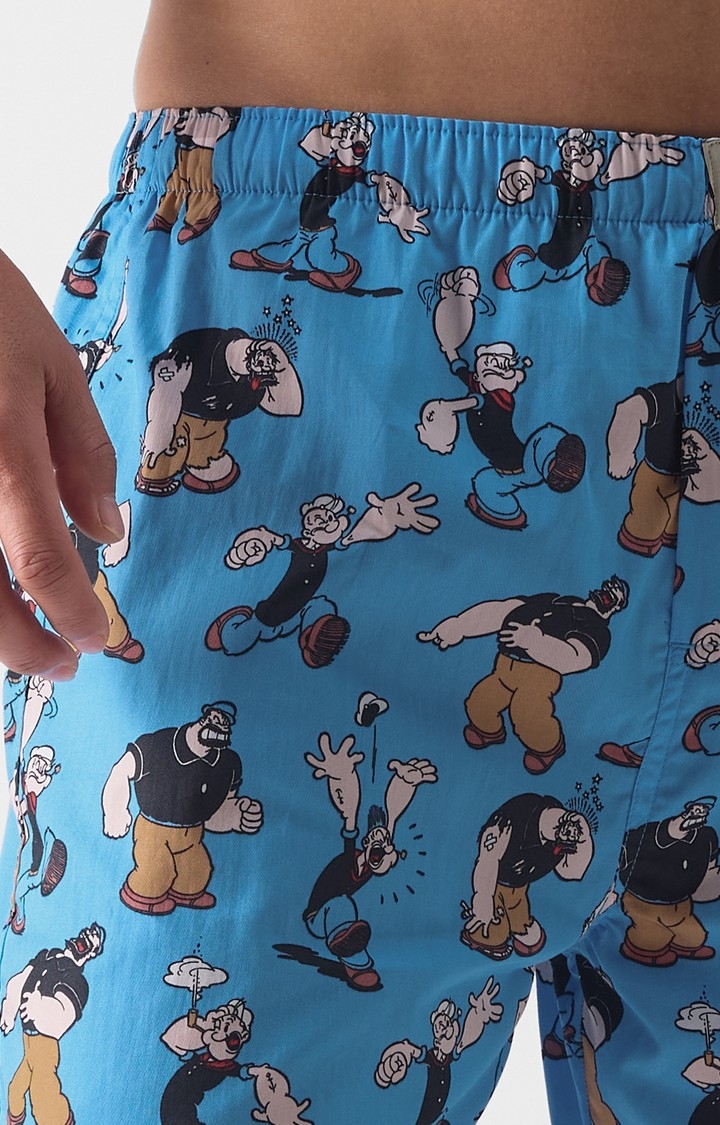 Men's Official Popeye: Pattern Boxer Short