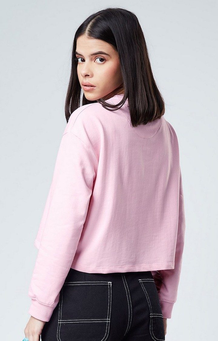 Women's Dazed Pink Printed Sweatshirts