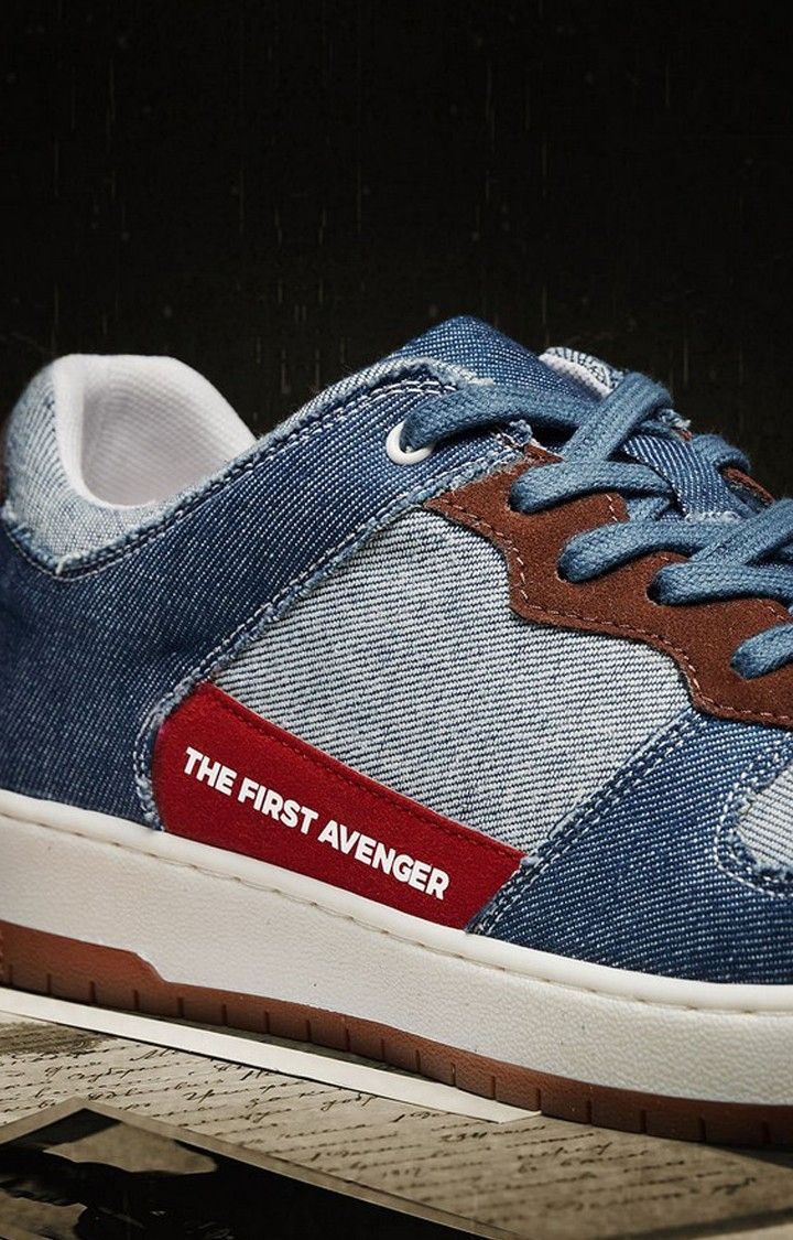 Men's Captain America: Super Soldier Blue Sneakers