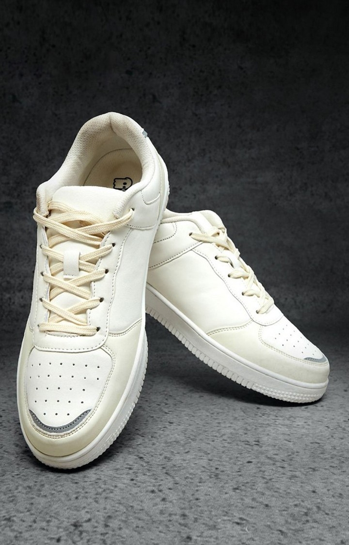 Men's White (Solar Activated) Sneakers