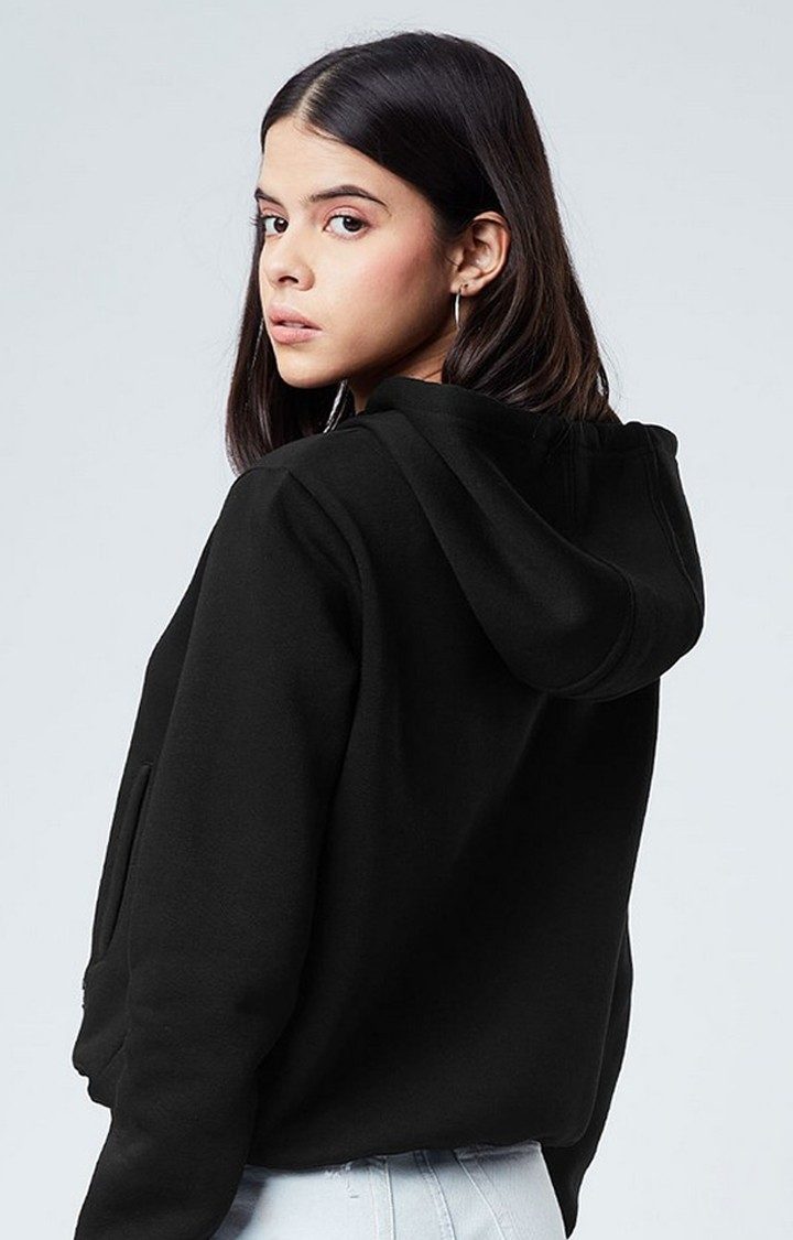 Women's Brooklyn Nine-Nine: Gina Knows Best Black Typographic Printed Hoodies