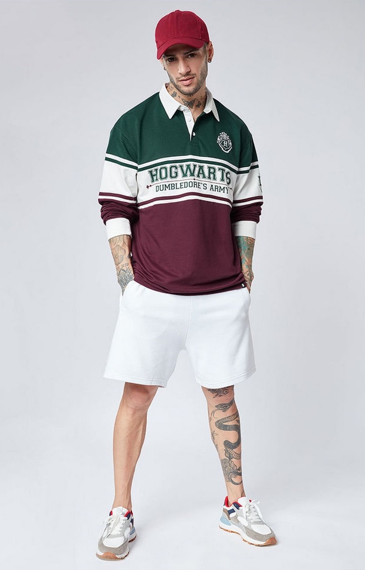 Men's Harry Potter: Dumbledore's Army Multicolour Printed Oversized T-Shirt