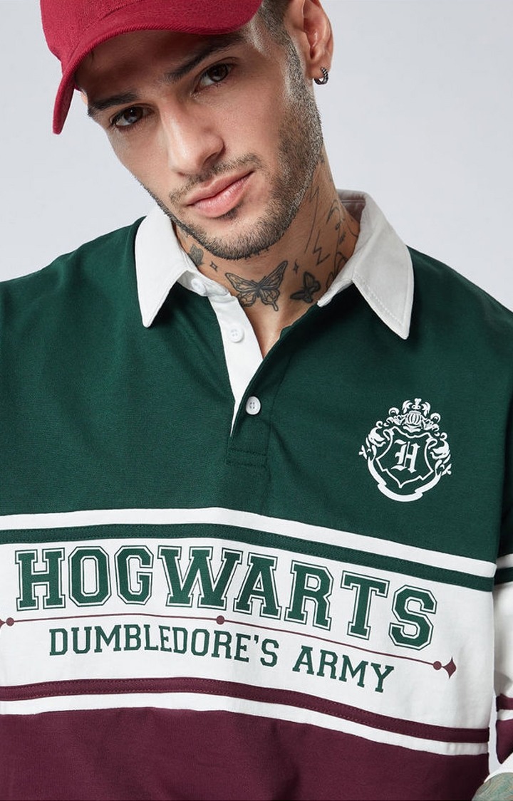 Men's Harry Potter: Dumbledore's Army Multicolour Printed Oversized T-Shirt