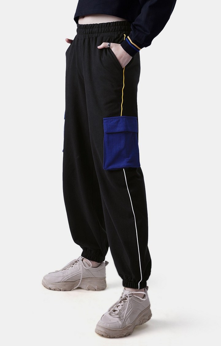 Women's  Original Solids: Black (Utility) Cargo Joggers
