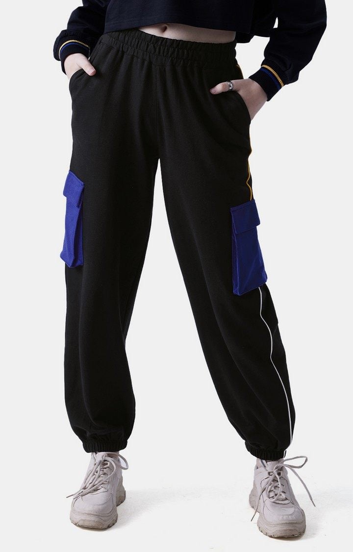 Women's  Original Solids: Black (Utility) Cargo Joggers