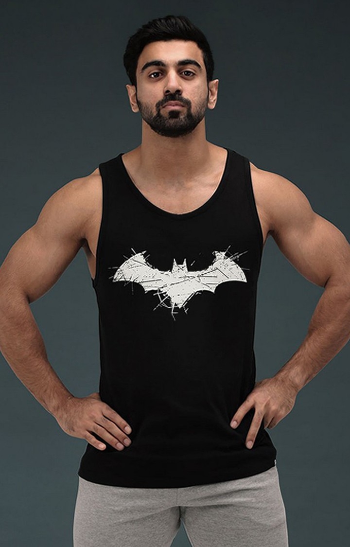 Men's Black Official DC: Batman Logo Vests