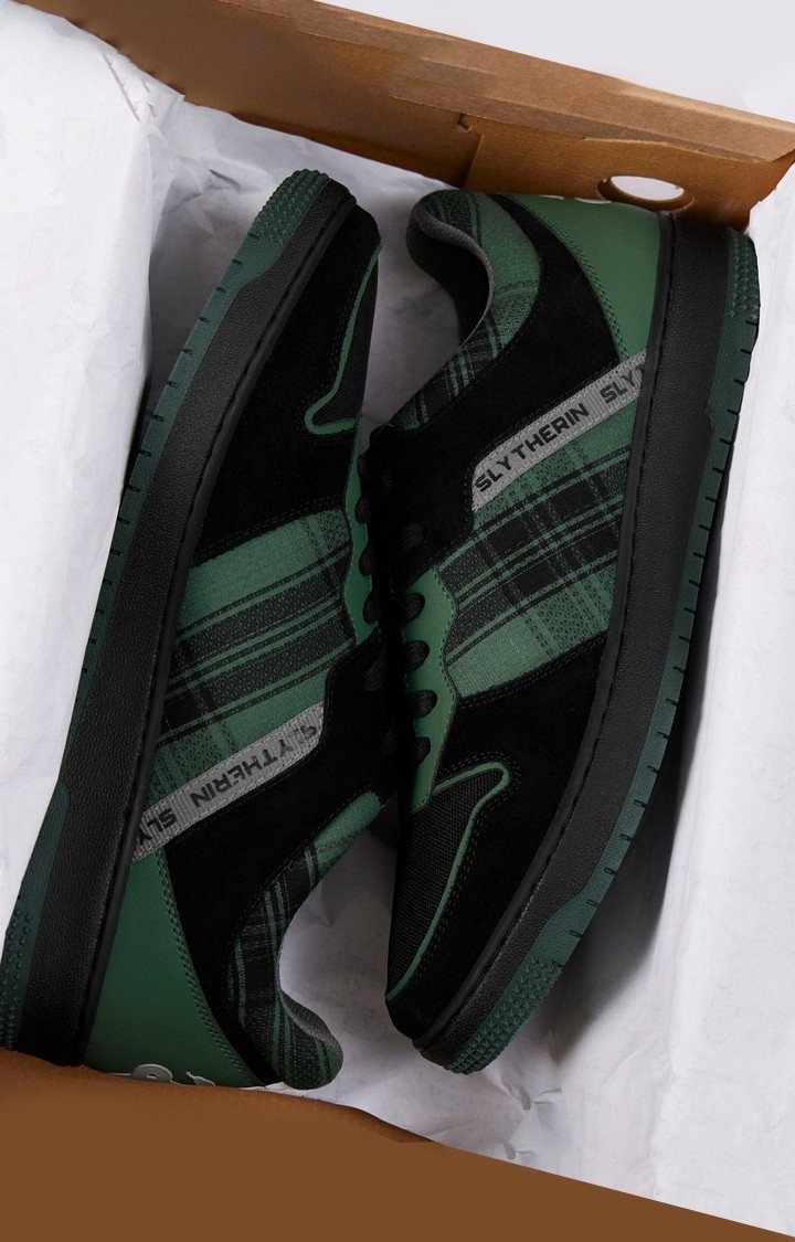 The Souled Store | Men's Harry Potter: Slytherin Green Sneakers 2